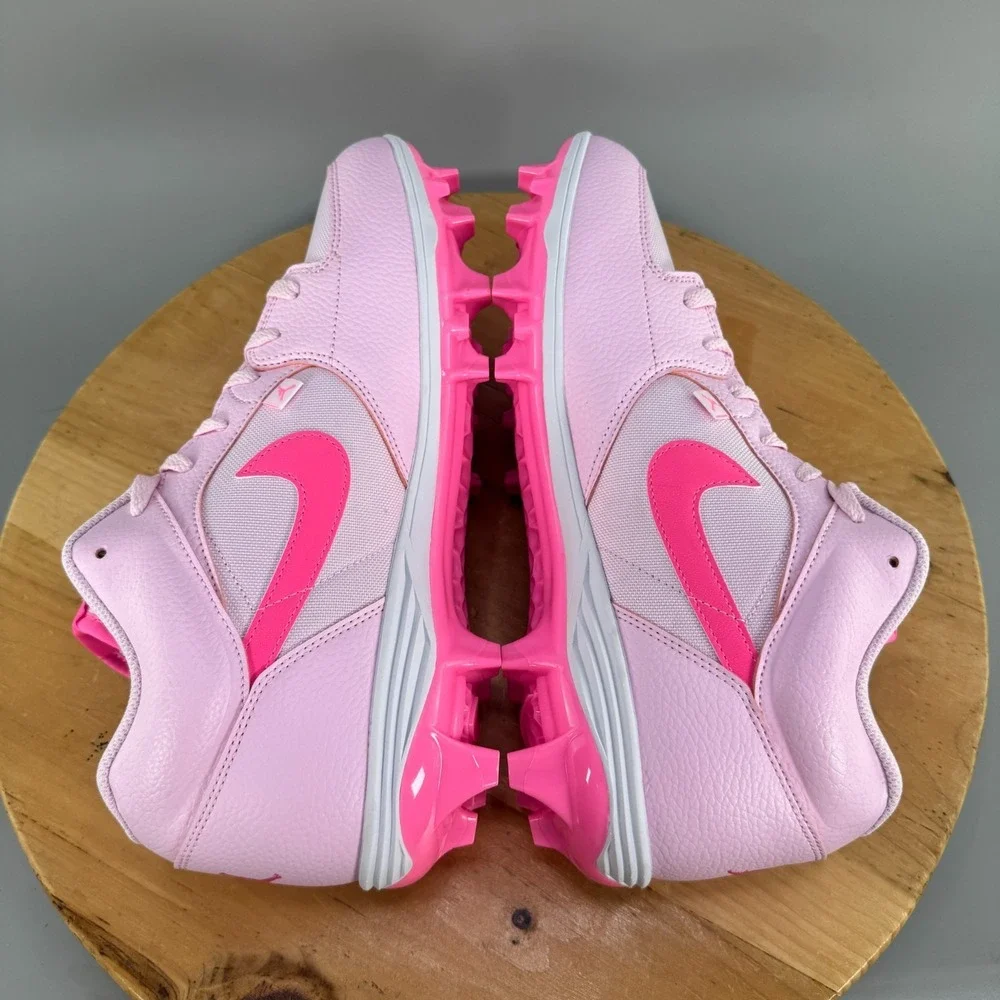 Nike Jordan Stadium 90 Low TD Mens Size 14 Football Cleats Pink Foam Glow White